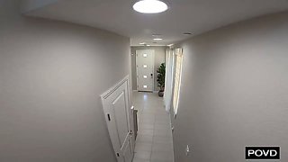 French Maid Uses Her Mouth And Cunt To Clean Up Cock