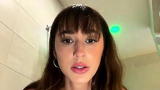 Natalie Roush Hot Shower Seductive Tease Livestream