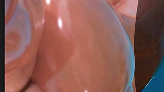 Fat Ass Fortnite Slut Getting Her Tight Oiled up Pussy Fucked