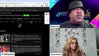 Live 50 Min Superbowl Sunday Mrflourish Podcast Stream with Co-host Taylor Vixxen