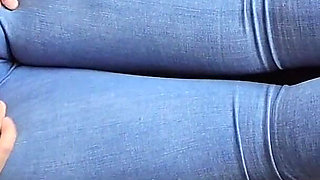 The Neighbor with the Ripped Jeans Gets a Slap on the Butt with the Groin