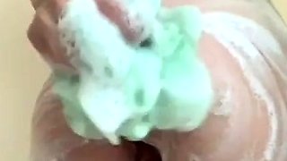 Amateur striptease and Solo masturbation