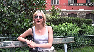 Lovely Blonde Leslie Does Another Porn Casting