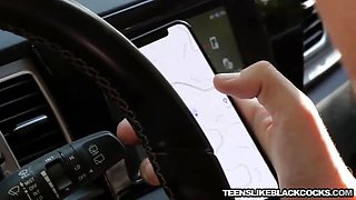 Teenie wifey cuckolds poor husband with mega hung big black cock stud