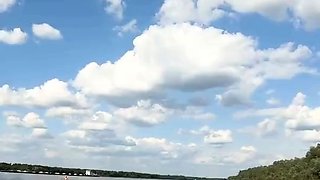 Big-Ass Blonde's Naked Walk on a Paddleboard