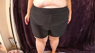 FluffyCloudDDD Big Tits BBW Try On Haul - Bra & Shorts on Big Natural Tits & Ass