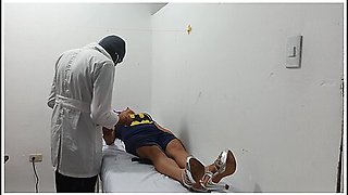 Kinky Doctor Masturbates His Cock In The Office