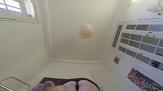 Gym Girlie Oils Her Longs Sweaty Feet and Rubs Them All Over Your Face