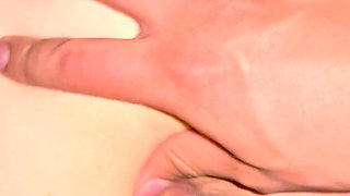 Perfect ass and natural hairy pussy fucked