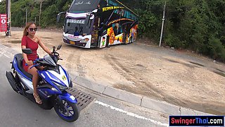 Motobike rail for Thai GIRLFRIEND and home fuckfest