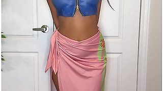 Nico Robin From One Piece Stripping And Riding My Dildo!