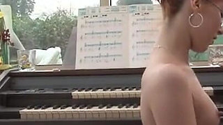 Amazing petite redhead student slut gets deep sodomized