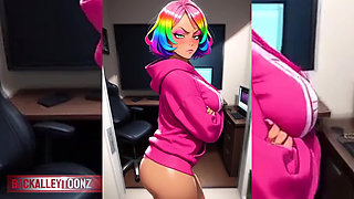 Gamer Girls Sweet Cheek Job-arcade Manager Seeks Butt Job Specialist