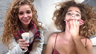 Sabrina Spice's First Time On Camera - Amateur Teen Takes Big Cock Rough