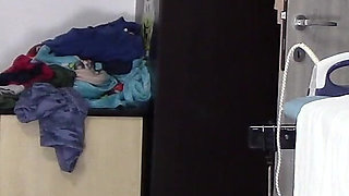 Sexy Brunette Doing Naked Chores Around the House