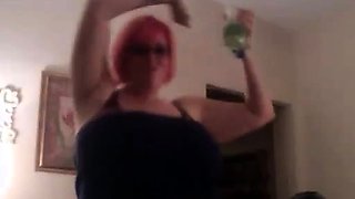 Sexy amateur girl striptease webcam