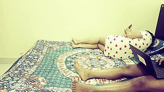 Step Sister Shares Bed with Indian Elder Brother at Home.