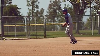 TEENFIDELITY - Kirsten Lee Creampied By Softball Coach