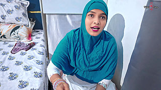 Muslim Hijabi Stepsister Wants to Sex with Stepborther, She Gave Me Blowjob in 69 with Pissing