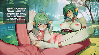 Big Ass 18yo Monster Girls Get Huge Anal Gapes After Some Ass Fucking Threesome with Creampie - Harem Vs Zombies (steam Game)