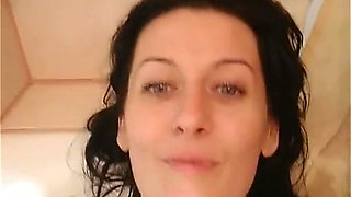 Russian MILF Masturbates in the Bathroom Hairy Pussy Ginnagg