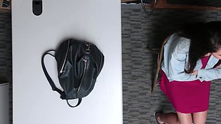 naughty girl gets fucked from the officer
