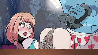 Susie the Zombie girl gets a wild three-way in paradise with plenty of cum play