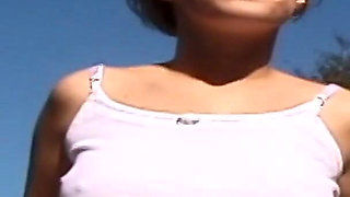 Redhead Hottie Has a Pierced Pussy and Braces