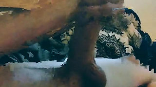 Jacking off my big cock