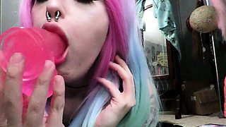 Close up amateur solo girl