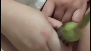 Playing Eggplant Pussy