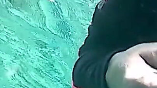 Are you interested to see flashing boobs and pussy in unusual places? I show them underwater! Very special view
