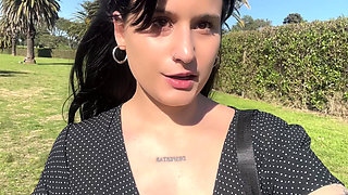 She Squirts Hard in Public