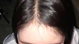 Asian Student Model Blowjob Deepthroat Swallows