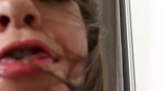 Gih and Larissa in Bondage, Face Slapping, and Big Tits Sucking!