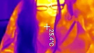 First Time Locked in Chastity Belt! Thick BBW Ass Fingered Deep Then Stuffed with 2 Huge Butt Plugs Thermal POV