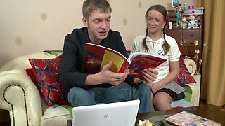 Redhead teen gets anally fucked