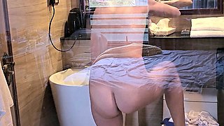 VOYEUR Hot Wife Morning at Hotel Room