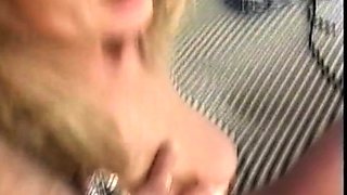 Clothed European glamorous satin babe handjob cumshot