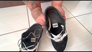 POV Lick My Sweaty Feet From the Walk