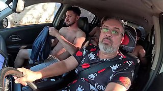 Binho Ted And Eva Orlowsky Turn Pickup Into Anal Orgy With Aline Chanel