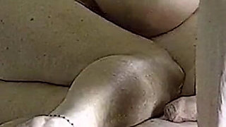 Homemade Stepaunt Plays with Pussy Shows Soles of Feet & Moans Best GILF Foot
