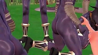 Genshin Impact - Genshin Girls in Hilichurl Beach Camp - Rough Sex - 3D Hentai Animations