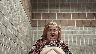 Big Beauty Nurse Vicki Dances and Strips in the Bathroom!