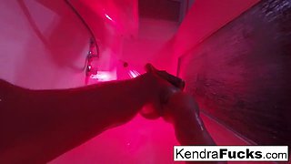Kendra Cole takes a sexy shower!