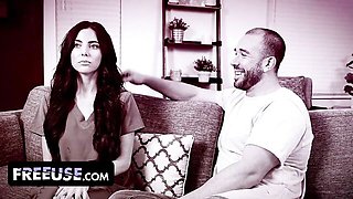 Amative Will Pounder and Theodora Day - facial clip - FreeUse