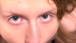 Quick Blowjob with Cum in My Mouth