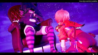 אנימציה כפות רגליים, reverse ryona femdom, anime stopy