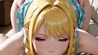 Manga porn anime - I always deep-throat my acquaintance's trouser snake when I go to his mansion