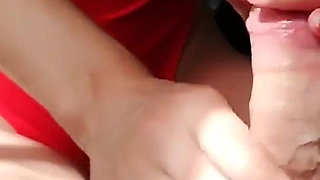 I Stroke His Cock with a Vibrator Until His Semen Gushes Out.